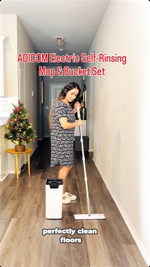 Vijeta Gupta on Instagram: "Cleaning just got so much easier with the ADICOM Electric Self-Rinsing Mop & Bucket Set 🧽✨ The auto-rinse system cleans the mop for you, and the clean/dirty water separation keeps every swipe fresh. No streaks, no reusing dirty water 💦 I also love the large capacity buckets and flexible mop head that reaches corners and under furniture effortlessly. Perfect for everyday cleaning on multiple floor types 🏡 👉 Link in my Stories to check it out https://www.amazon.com/