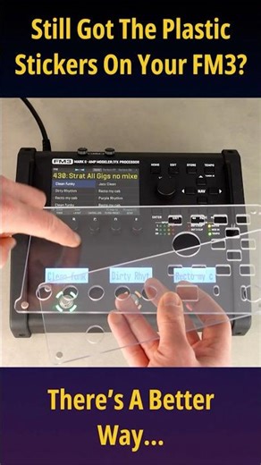 Still got the plastic stickers on your FM3? 🤔