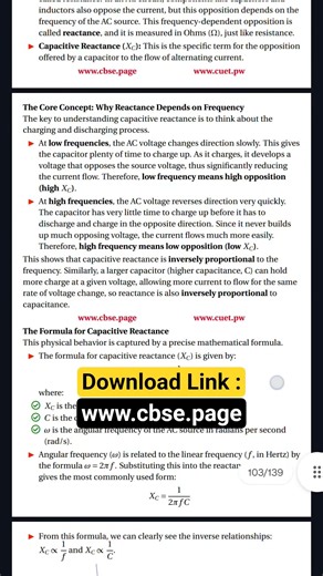 Alternating Current physics pyq #cbse #boards2026 #class12physics #class12boards