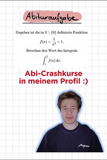 Dieses Integral haben viele Abiturienten nicht geschafft, hättest du es lösen können?😳 #mathe #abitur #integrale #deutsch