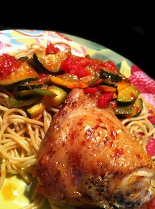 Recette de poulet grillé & légumes fondants à l'actifry