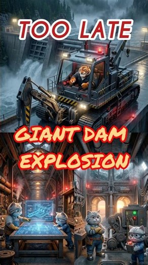 Forest Dam Collapse #shortsfeed #animation #ai #usashorts #trending #viral