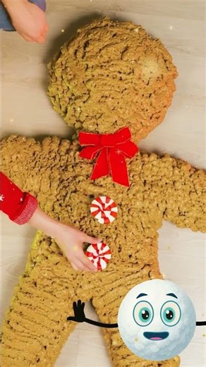 Giant gingerbread man tutorial 🤩🎄🍪 #budgetdiy #christmasdecor