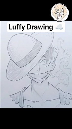 Easy Luffy Drawing For Beginners 🔥 | One Piece #shorts