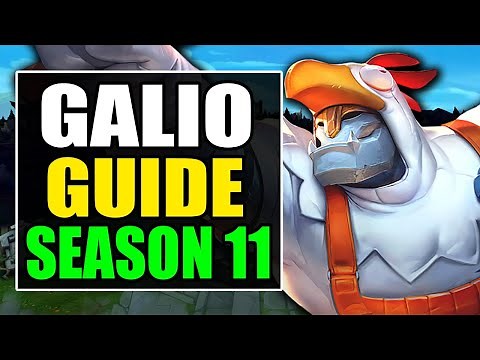HOW TO PLAY GALIO MID SEASON 11 - (Best Build, Runes, Gameplay) - S11 Galio Guide & Analysis