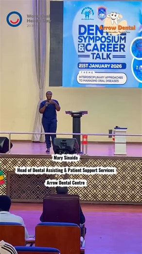 𝗔 𝗛𝗮𝗽𝗽𝘆 𝗠𝗼𝘂𝘁𝗵 𝗜𝘀 𝗔 𝗛𝗮𝗽𝗽𝘆 𝗟𝗶𝗳𝗲! In anchoring the FDI World Dental Federation rallying call — empower everyone, everywhere to improve their oral health — Arrow Dental Centre was honored to be among the main sponsors of the mku dental association Symposium and Career Talk. The forum focused on interdisciplinary approaches to managing oral diseases, highlighting the critical role of collaboration across all dental cadres in safeguarding dental public health. In partnership wit