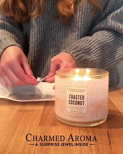 346 reactions · 105 shares | 헔헟헟-헜헡-헢헡험! ✨ Candle + Jewelry (the perfect gift!) ✅ Step 1: Burn candle ✅ Step 2: Reveal jewelry ✅ Step 3: Wear it & re-use jar! Find 925 Sterling Silver jewelry inside every candle and bath bomb! Learn more: www.CharmedAroma.com Over 50,000 (5⭐) reviews: "" These candles are amazing! The jewelry inside is beautiful, I am obsessed!"" - Jen R. | Charmed Aroma | Facebook