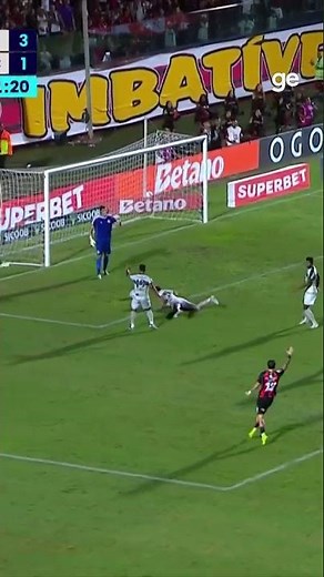 The ball hit the Coritiba player's hand and the referee awarded a penalty | #shorts