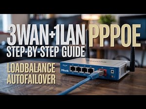 MikroTik Load Balancing with Auto Failover | 3 WAN PPPoE + 1 LAN Setup (Step-by-Step Guide)