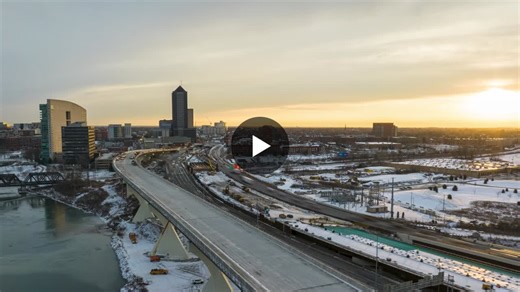 Kokosing is thrilled to have completed the I-71 southbound flyover ramp, just in time for the busy holiday travel season! This marks a huge milestone in the Downtown Ramp Up project in Columbus, Ohio. | Kokosing