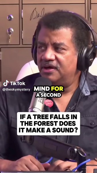 If a Tree falls does it make a sound…🤔 #neildegrassetyson #foryoupage #trending #foryou #viral
