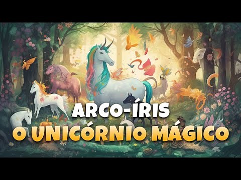 Arco-Íris, o Unicórnio Mágico e seus Amigos Animais - História Infantil