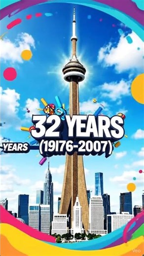 Did You Know? The CN Tower Held the World’s Tallest Record for 32 Years! 🤯