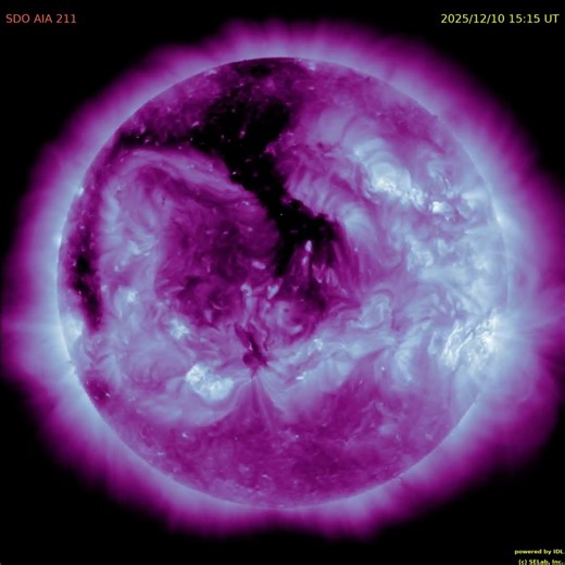 태양 전면 주간 UV (211A) 동영상 (weekly solar full-disk movie in UV : 2025. 12. 8 ~ 12. 14 #solar#태양#UV#자외선