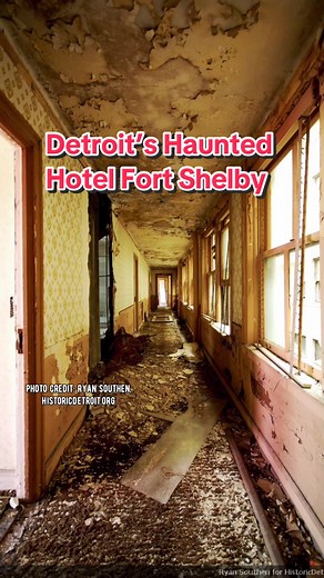 Perhaps the most haunted hotel in Detroit? #hauntedplaces #haunteddetroit #hauntedhotel #hauntedtok #hauntedtiktok #paranormaltok #paranormaltiktok #creepyplaces