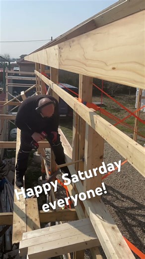 Window boxes for the #postframe #tinyhouse #workshop are in.