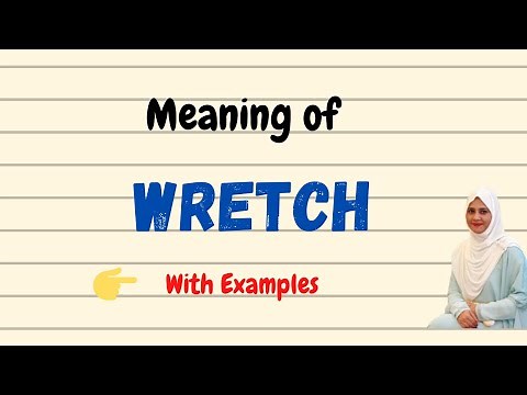 Daily vocabulary | Wretch Meaning | Vocabgram
