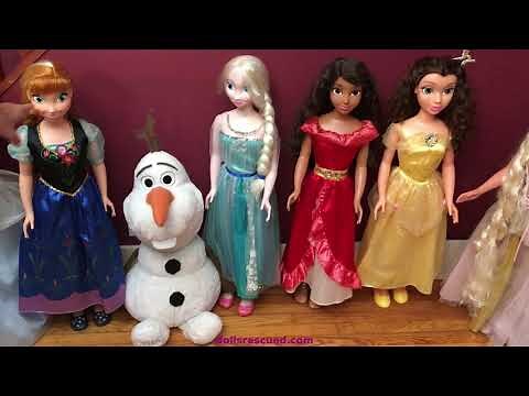 My Size Barbie and Disney Collection in Their Original Clothing