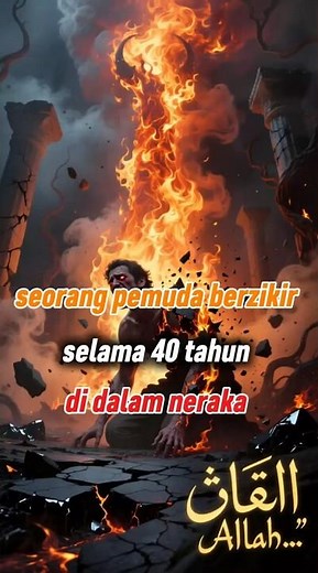 seorang pria berzikir di neraka #jejakislam #sejarah #shortvideo #islam #shorts #short