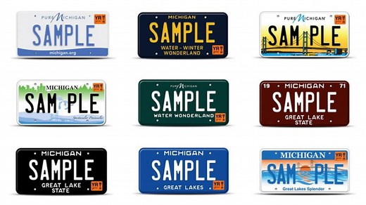 What is the most popular Michigan license plate design?