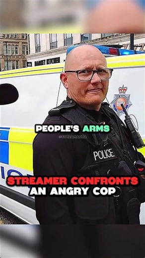 Streamer Confronts Angry Cop in England 😱👮