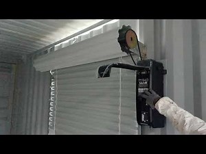 CONEXWEST Electric Roll Up Door In Storage Container