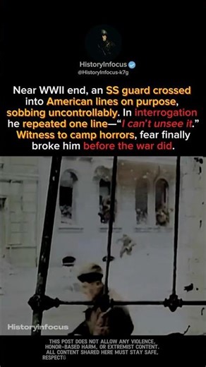 The SS Soldier Who Said: “I Can’t Unsee It #war #shorts #history