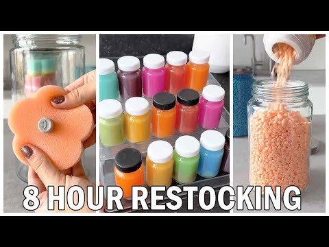 8 Hour Satisfying Restocking ASMR ✨ Cleaning, Organizing, Restocking Video For Relaxation