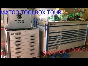 MATCO toolbox tour filled with Snap-On tools