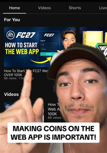 The FC27 web app comes out on Wednesday and starting it correctly is so important! If you manage to make 20K on the web app, that could easily be 400K the very next day. I will be live all day on Wednesday when the web app releases. If you need any help, join the live! #teddy127 #UltimateTeam #FC27