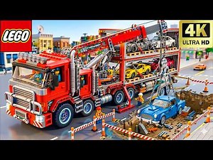 Heavy Duty Recovery Tow Truck with LEGO Crane Speed Truck🚛 | LEGO Master Build