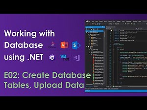 Create Database, Tables, Field Types and Upload Data - Oledb .NET E02