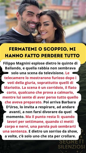 Filippo Magnini, lo sfogo dietro le quinte di Ballando Segreti Silenziosi