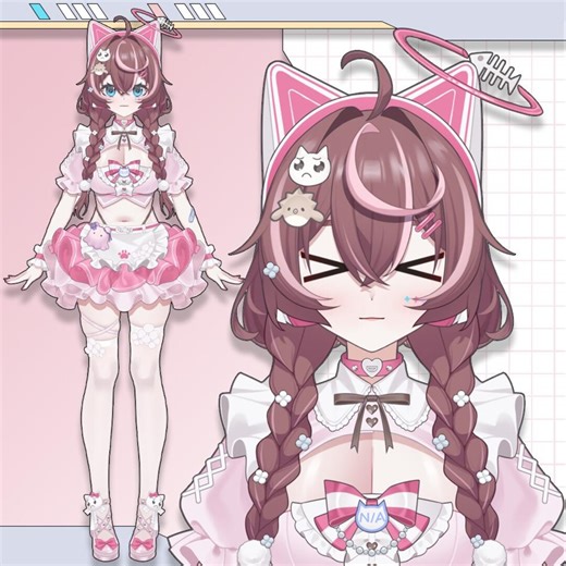 Premade Live2d Vtuber Model: Ready to Use, Vtubestudio Compatible - Etsy