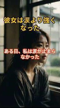 She became stronger than her tears