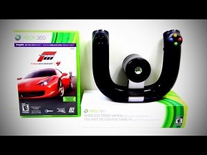 XBOX 360 Wireless Speed Wheel + Forza Motorsport 4 Unboxing