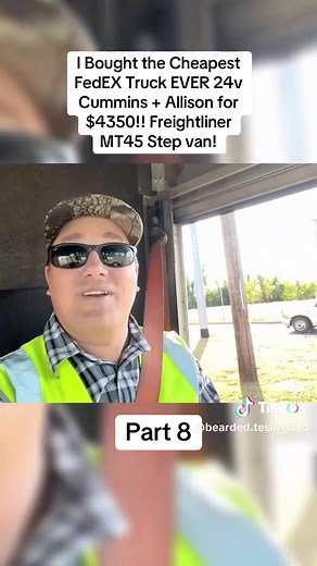 I Bought the Cheapest FedEX Truck EVER 24v Cummins Allison for $4350!! Freightliner MT45 Step van!