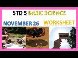 VICTERS STD 5 |BASIC SCIENCE| WORKSHEET |NOVEMBER 26|CELESTIAL SHADOW SIGHTS