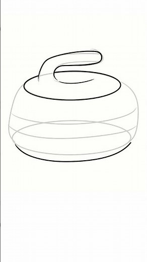 How to draw a #curling #counter #illustration #procreate #drawing #easytrick #ytshorts #sport