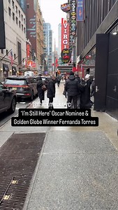 ‘I’m Still Here’ Oscar Nominee & Golden Globe Winner Fernanda Torres earlier today in NYC 🎬🥰 #fernandatorres #entertainmentnews #oscar #nyc #bts | New York Mickey
