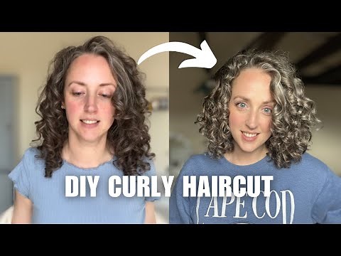 DIY CURLY HAIR CUT UPDATED 2024! How I cut my own curly hair. DIY Deva Cut, DIY Curl by Curl Haircut