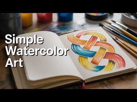 Follow along Celtic knot doodle painting