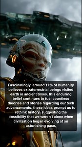 14K views · 139 reactions | Explore the intriguing belief that 17% of humanity thinks extraterrestrials visited Earth, sparking theories about our technological advancements and prompting a reexamination of human history and evolution. | Alien Footprints in History | Facebook