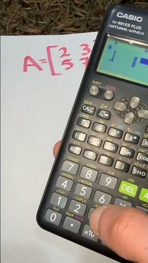 Matrix inverse by calculator معكوس المصفوفة