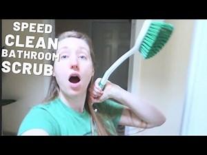 Bathroom Speed Cleaning | postpartum cleaning routine |