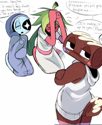 comic made by @kamu | aahhhh everyone did so amazing 🫶🫶 - 🌸 Sprout voiced by me Cosmo voiced by @ALT !! Astro voiced by @cring Tisha voiced by @Miss Exiled - #dandysworldcomicdub #dandysworld #voiceover #fein