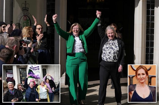 JK Rowling celebrates after UK Supreme Court rules that trans women are not legally women