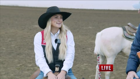 Kevin live from Kern County Fairgrounds discussing BC Rodeo with athlete Macy Hammer