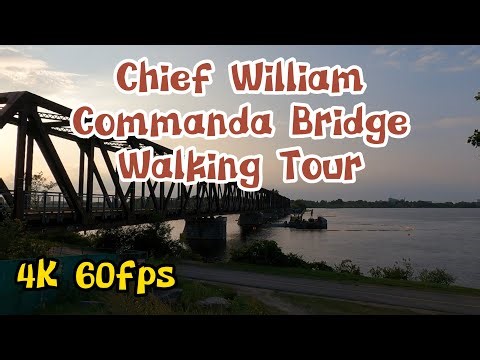 🇨🇦 [4K] Chief William Commanda Bridge Walking Tour Ottawa #walkthrough #walking #ottawa #bridge