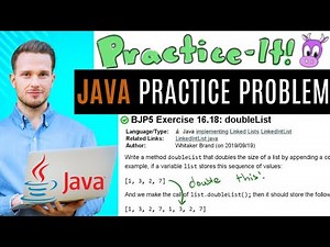 Java Practice It | Exercise 16.18: doubleList | LinkedList, #implementing instance methods